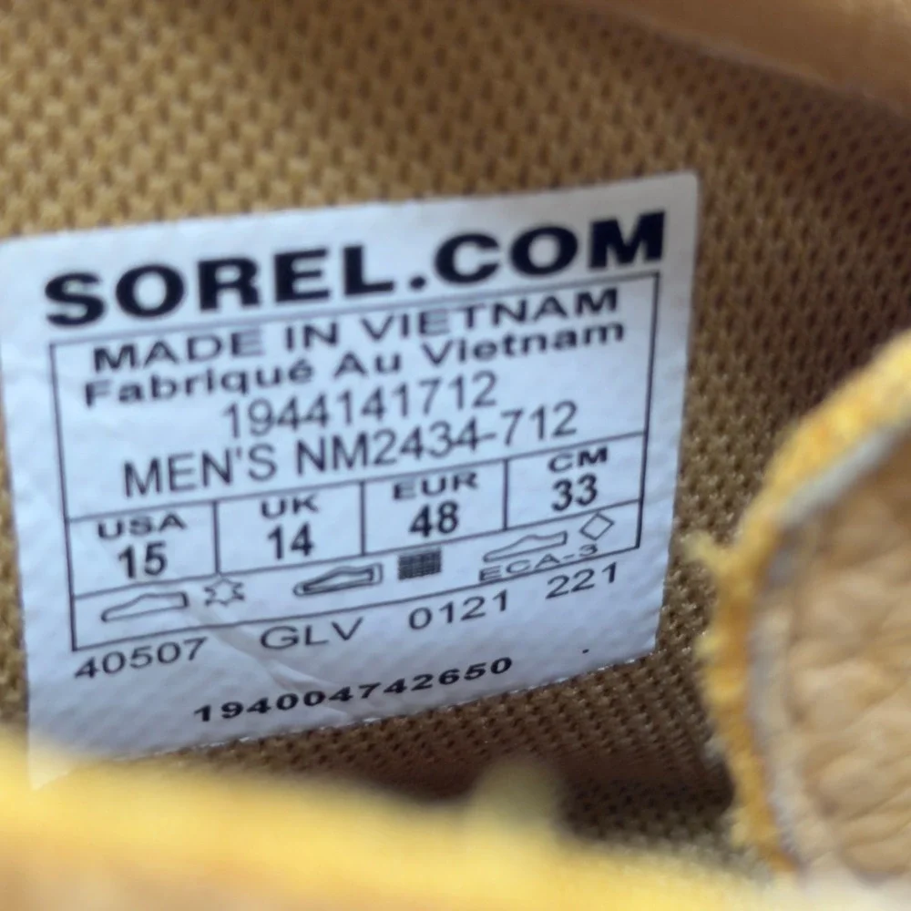 Sorel Madson II Chukka Waterproof‎ Suede Boots Mens 15 Major Elk
